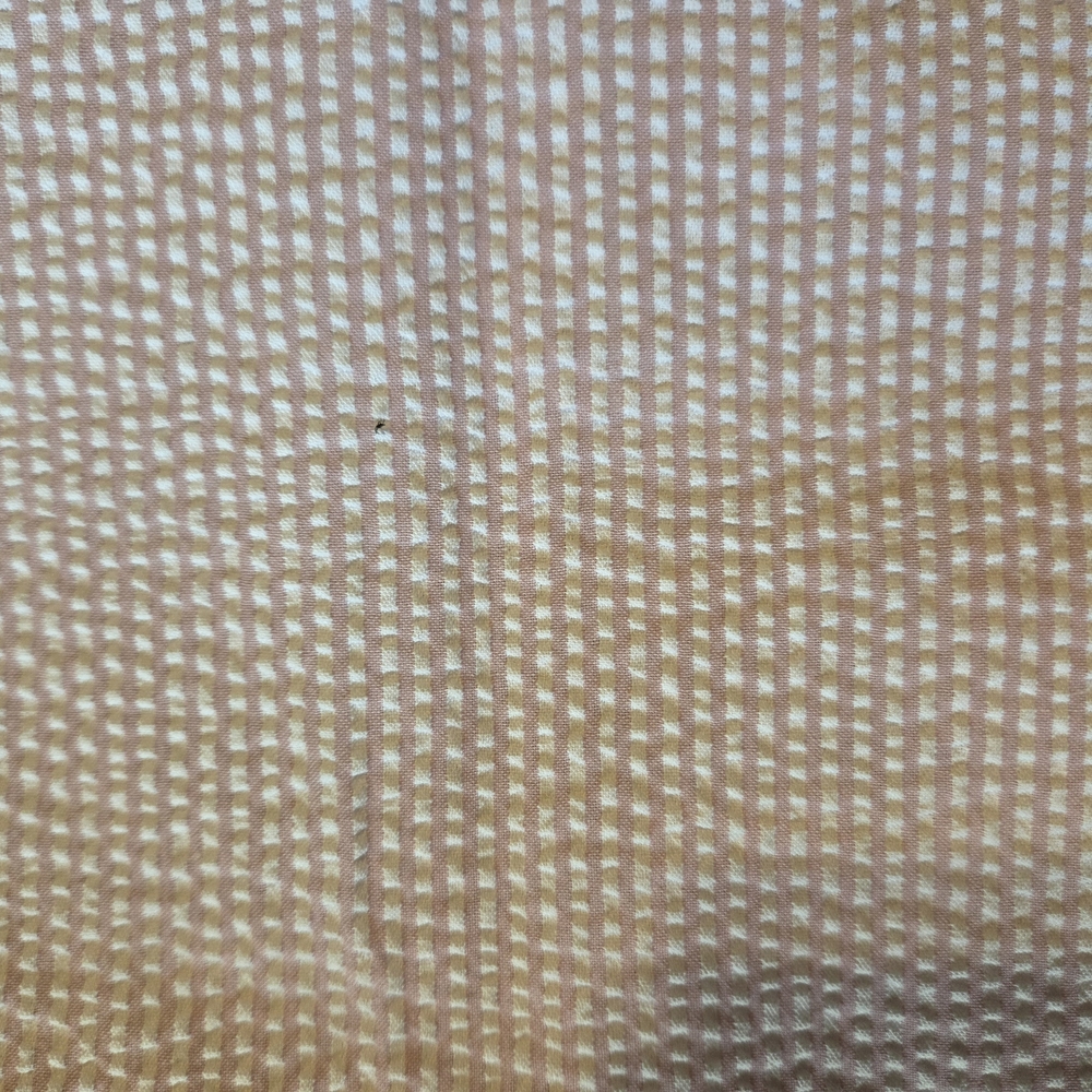 Pink And White Stripe Seersucker Fabric
